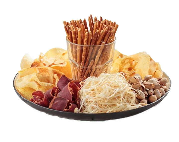 Набор №4 к пиву — сушёный кальмар и орешки