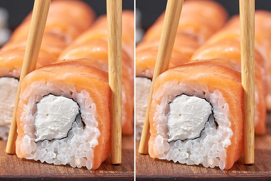 Филадельфия микс — 32 ролла с лососем, огурцом и унаги-соусом, доставка роллов по Белгороду